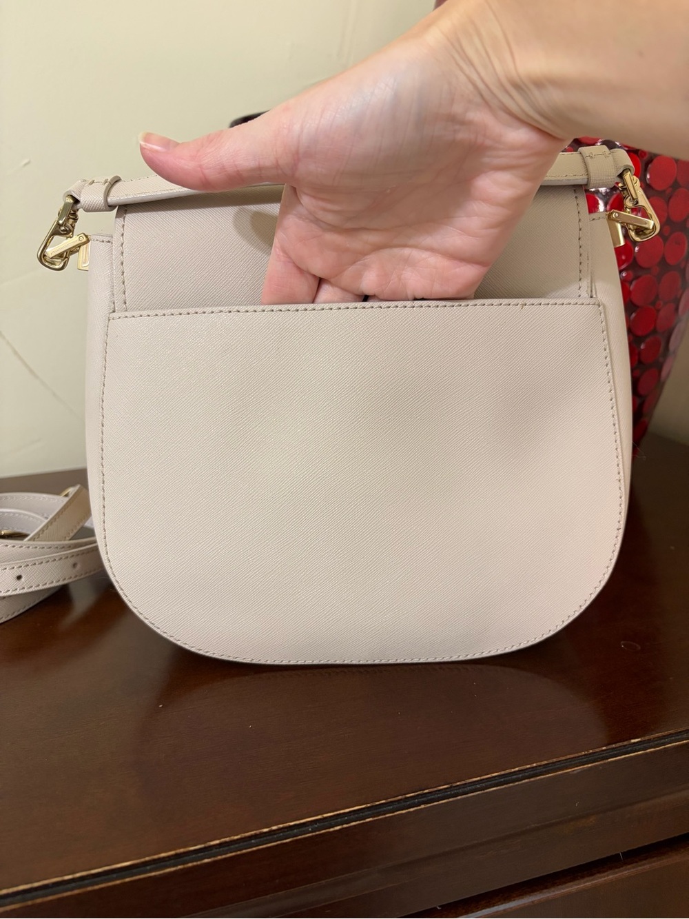 Kate Spade Heritage Make It Mine Byrdie Crossbody Dusty Pink Saffiano Leather - Picture 6 of 17